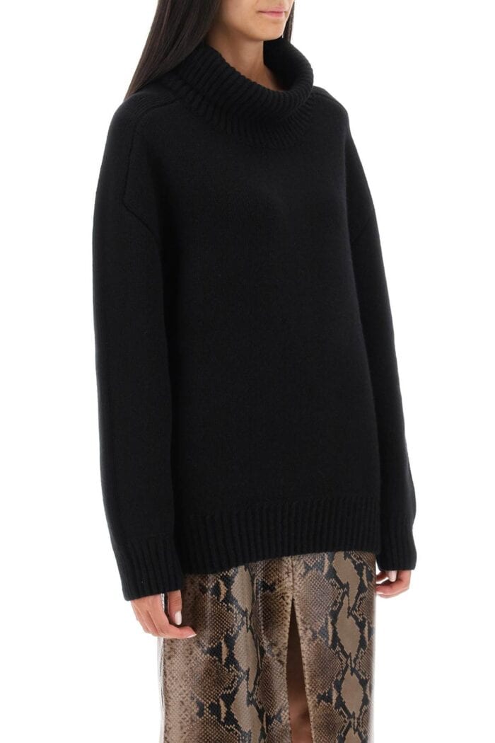 Khaite 'landen' Oversized Funnel-neck Sweater