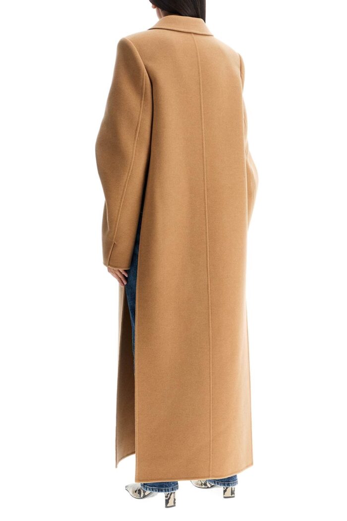 KHAITE Long Coat With Deep Side Slits