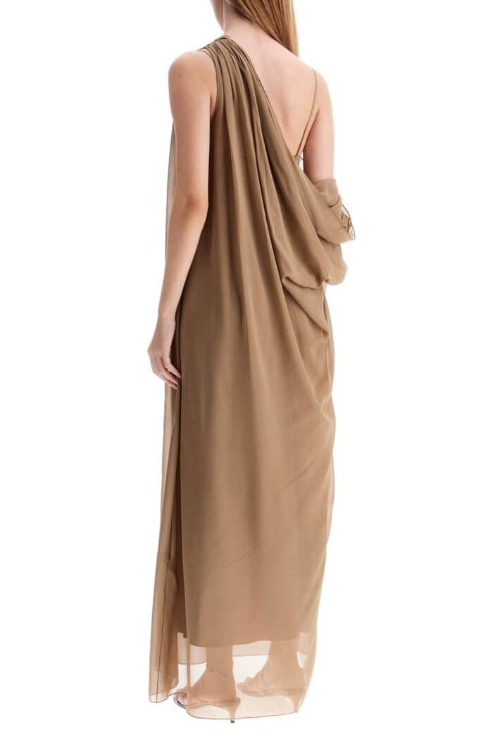 KHAITE "taj Chiffon Silk Dress"