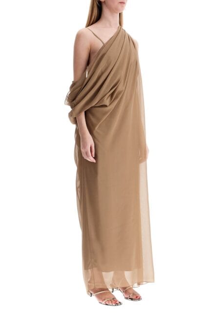 KHAITE "taj Chiffon Silk Dress"