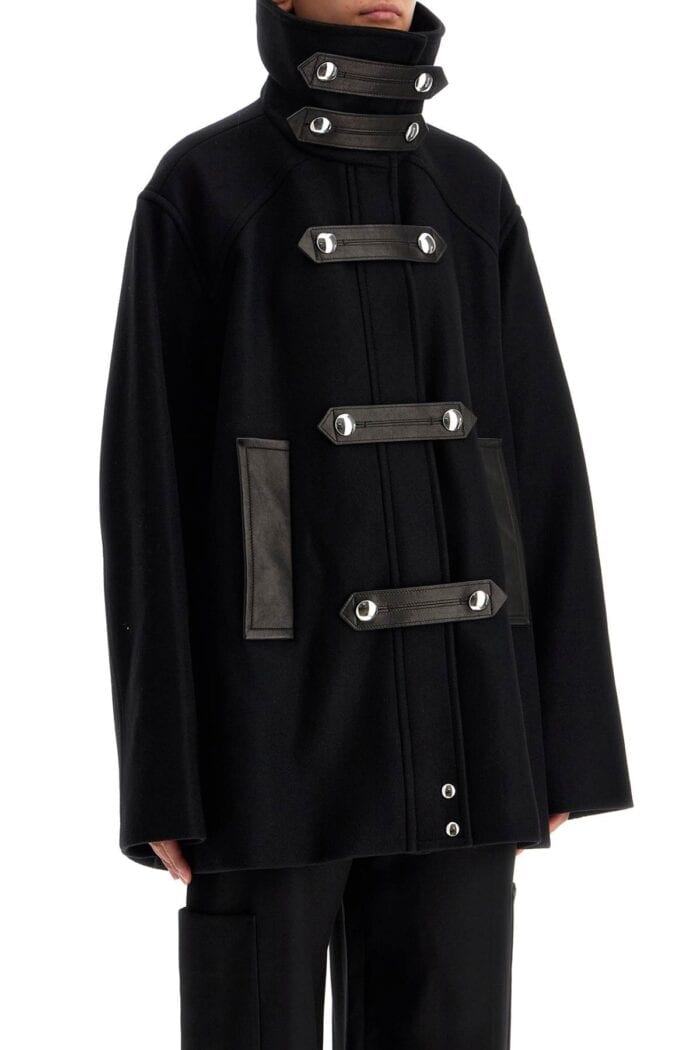 KHAITE Wool And Leather Melbo Coat