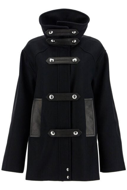 KHAITE Wool And Leather Melbo Coat