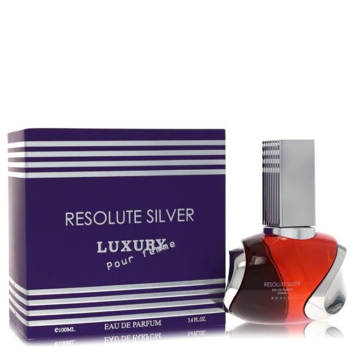khalis resolute silver luxury collection by khalis eau de parfum spray 3.4 oz Khalis Resolute Silver Luxury Collection By Khalis - Eau De Parfum Spray 3.4 Oz - Image 1