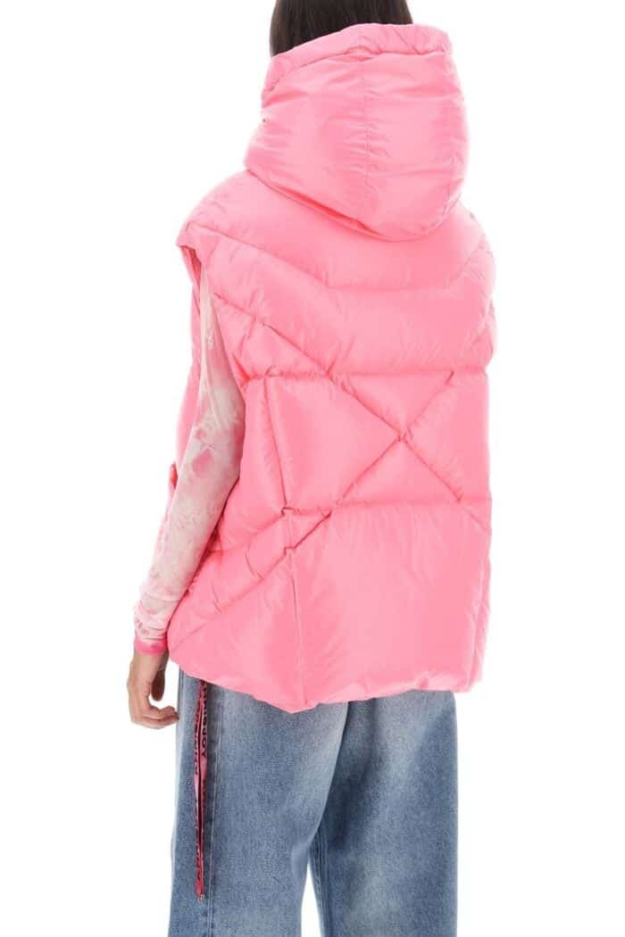 Khrisjoy Oversized Puffer Vest With Hood