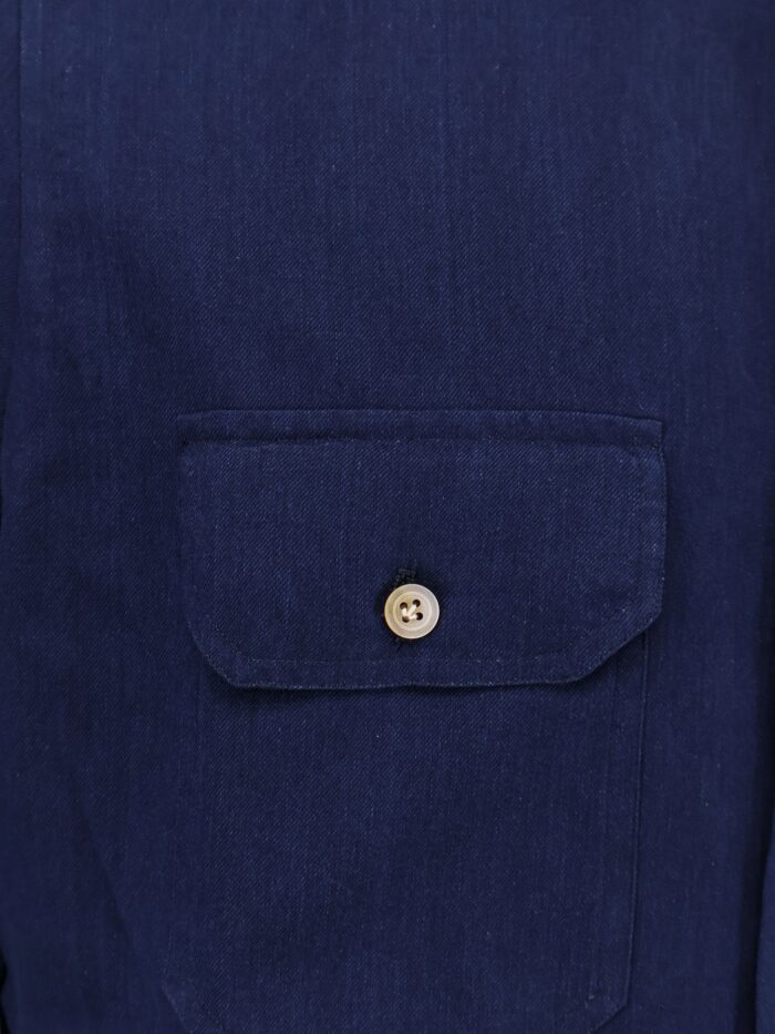 KITON CIRO PAONE Cotton Shirt With Stitched Profiles