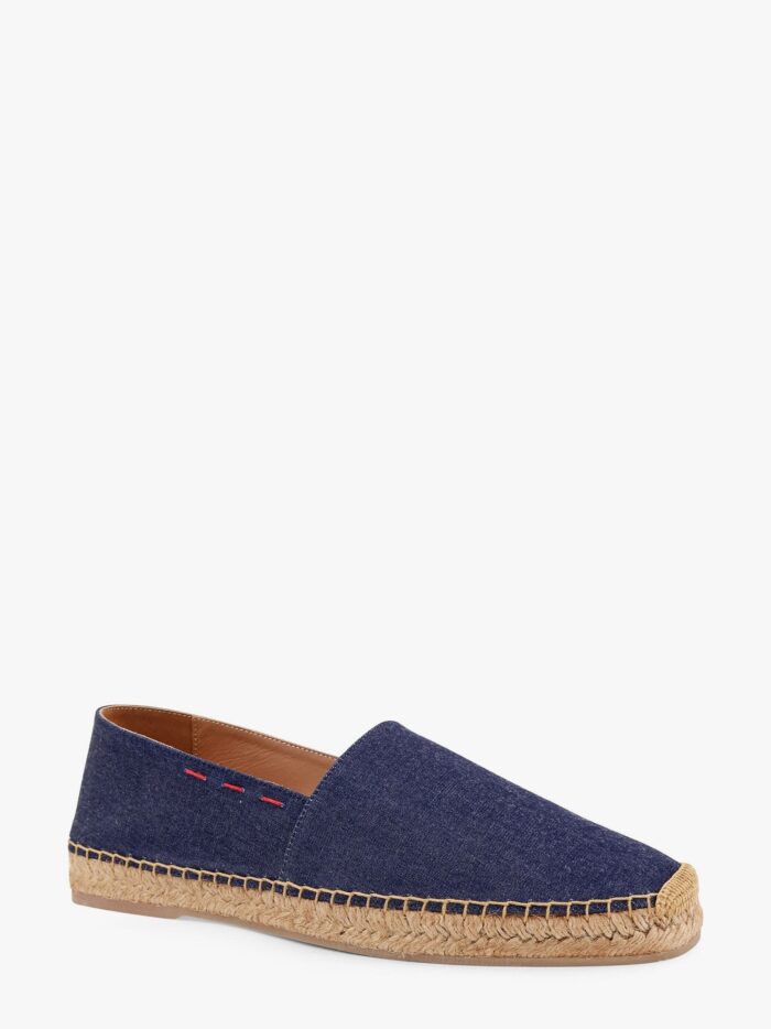 KITON CIRO PAONE Denim Espadrillas With Lateral Stitching