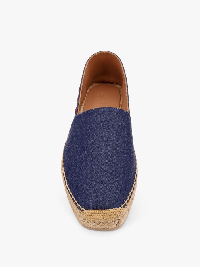 KITON CIRO PAONE Denim Espadrillas With Lateral Stitching