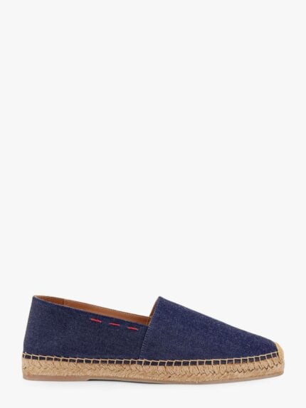 KITON CIRO PAONE Denim Espadrillas With Lateral Stitching