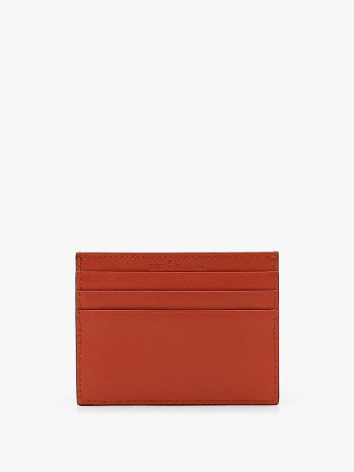 KITON CIRO PAONE Leather Card Holder With Metal Logo