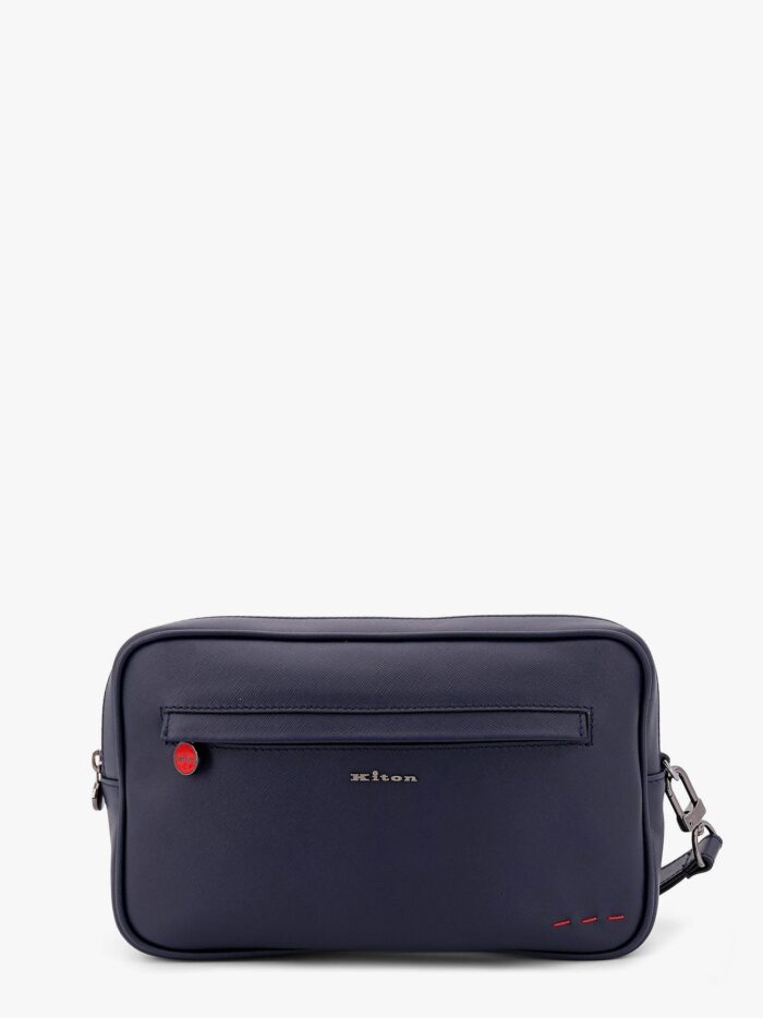 kiton ciro paone leather clutch KITON CIRO PAONE Leather Clutch