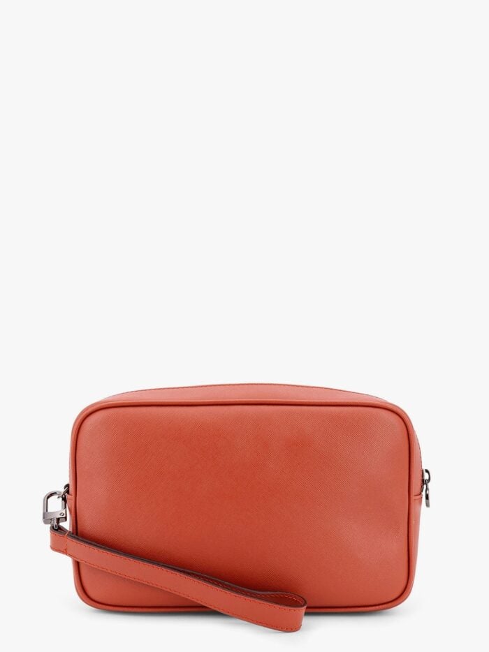 KITON CIRO PAONE Leather Clutch With Metal Logo
