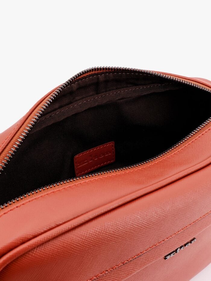 KITON CIRO PAONE Leather Clutch With Metal Logo