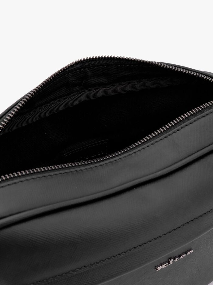 KITON CIRO PAONE Leather Clutch With Metal Logo