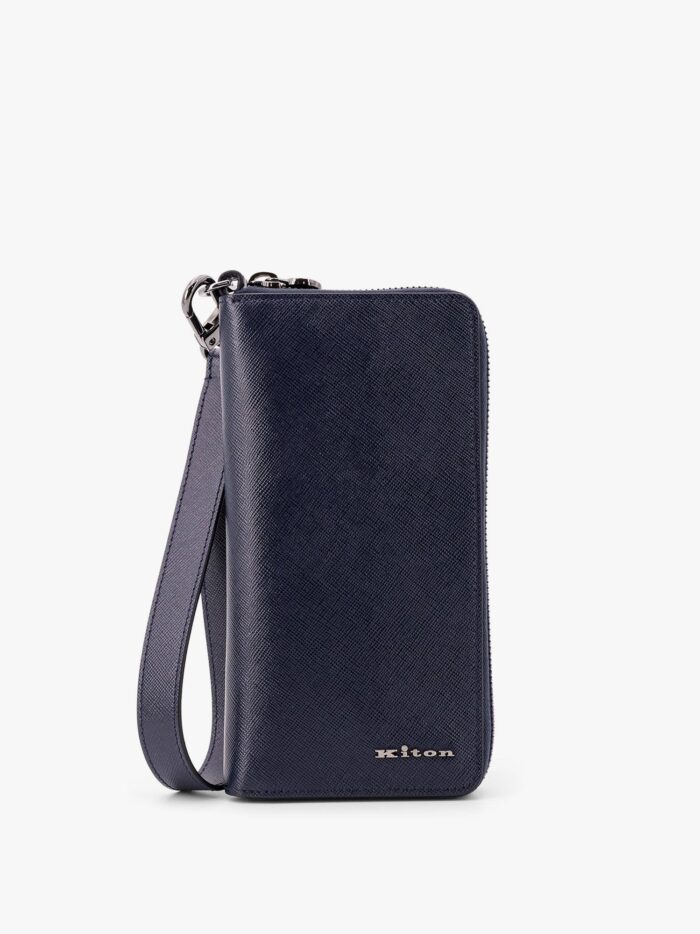 KITON CIRO PAONE Leather Wallet With Metal Logo