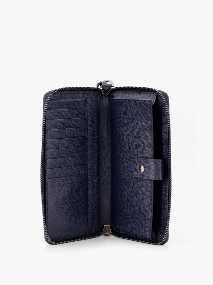 KITON CIRO PAONE Leather Wallet With Metal Logo