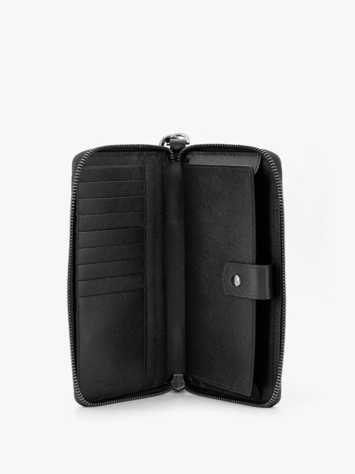 KITON CIRO PAONE Leather Wallet With Metal Logo
