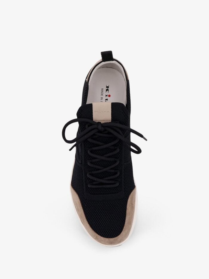 KITON CIRO PAONE Low-top Mesh Sneakers With Suede Profiles