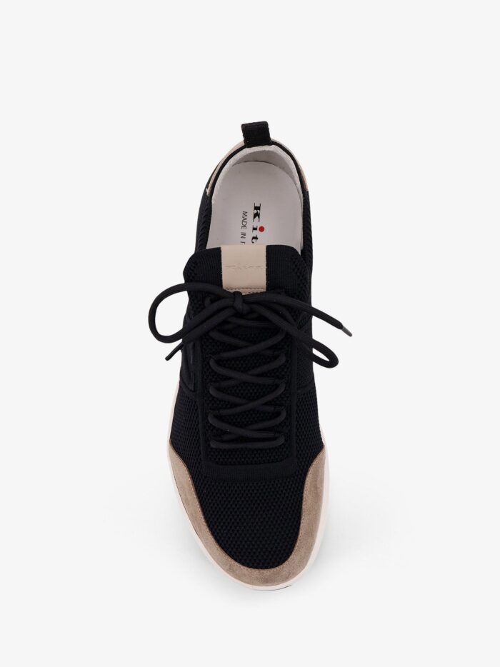 KITON CIRO PAONE Low-top Mesh Sneakers With Suede Profiles