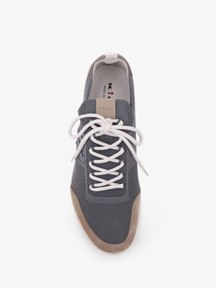 KITON CIRO PAONE Low-top Mesh Sneakers With Suede Profiles