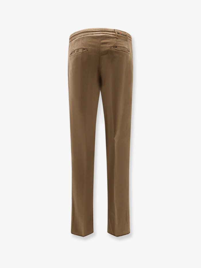 KITON CIRO PAONE Lyocell Trouser With Drawstring At Waist