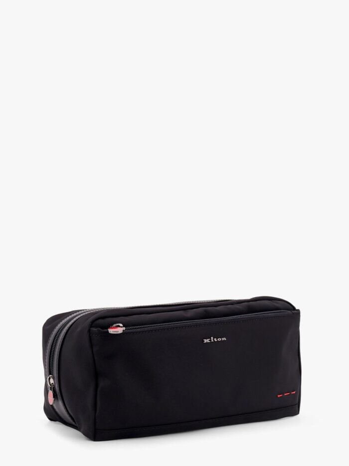 KITON CIRO PAONE Nylon Beauty Case With Frontal Logo