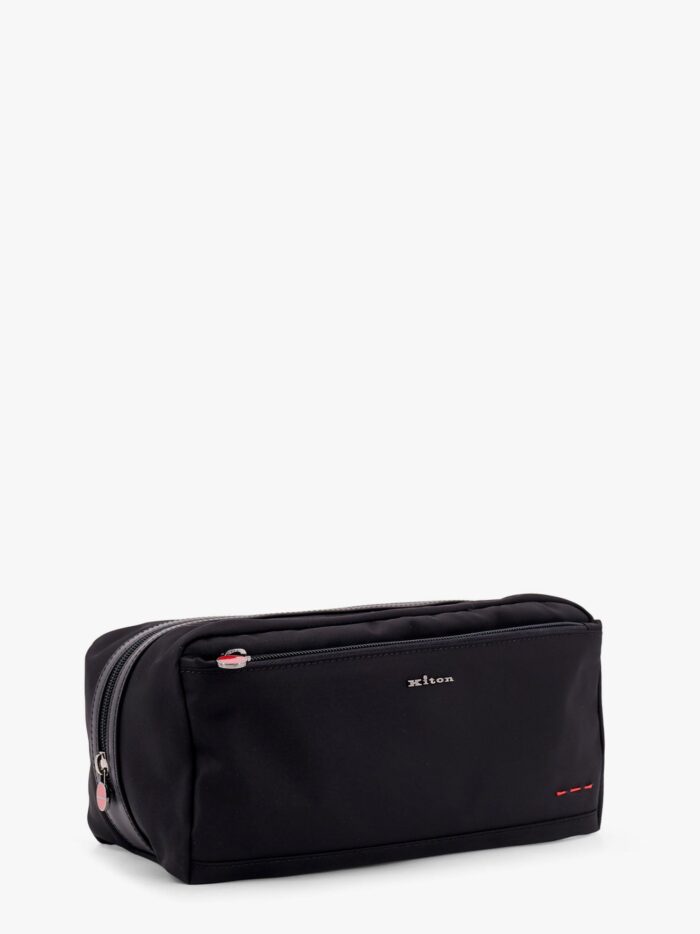 KITON CIRO PAONE Nylon Beauty Case With Frontal Logo