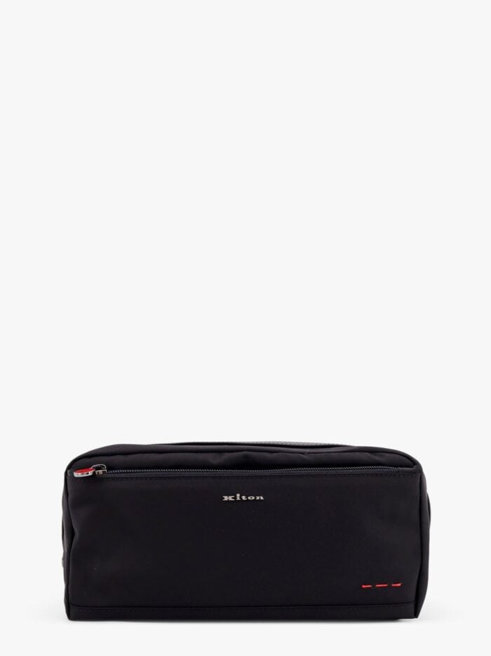 KITON CIRO PAONE Nylon Beauty Case With Frontal Logo