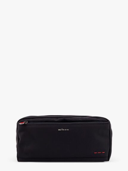 KITON CIRO PAONE Nylon Beauty Case With Frontal Logo