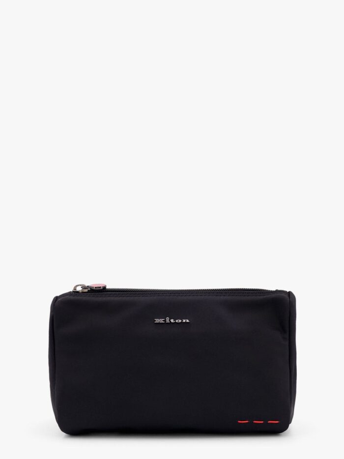 KITON CIRO PAONE Nylon Beauty Case With Metal Logo