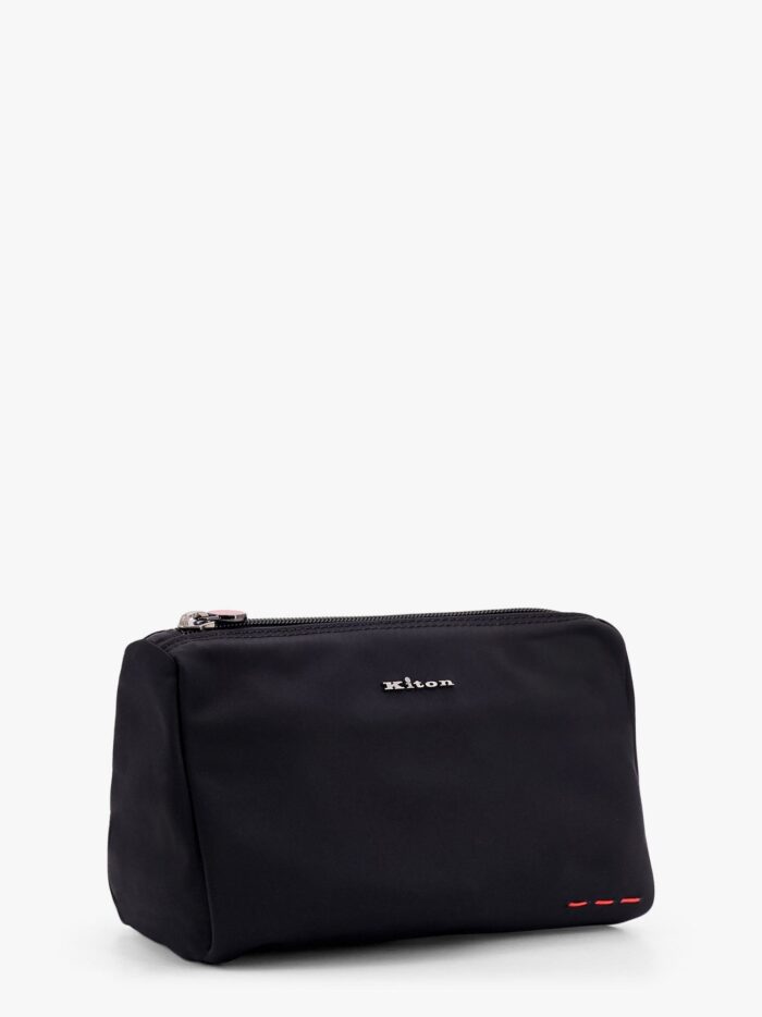 KITON CIRO PAONE Nylon Beauty Case With Metal Logo