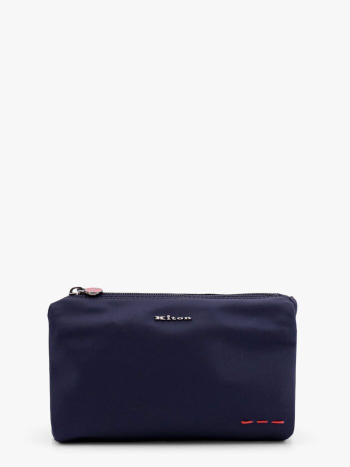 KITON CIRO PAONE Nylon Beauty Case With Metal Logo