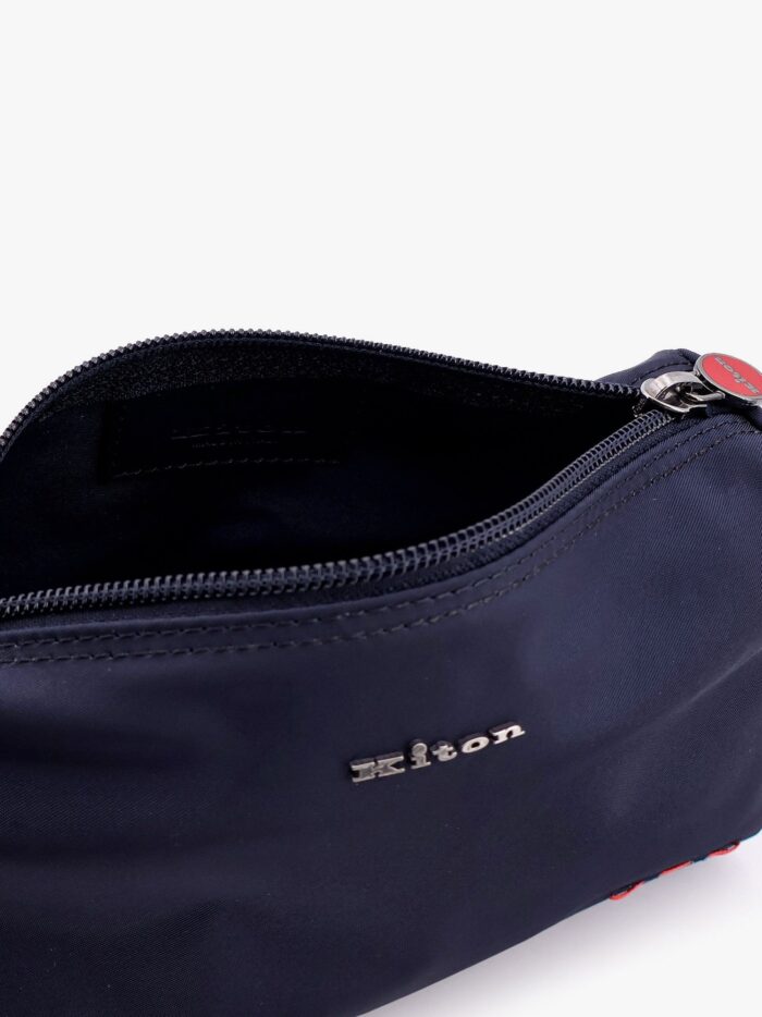 KITON CIRO PAONE Nylon Beauty Case With Metal Logo