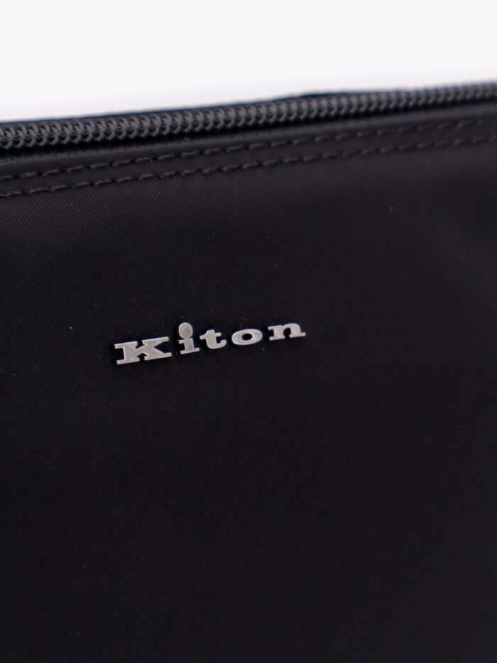 KITON CIRO PAONE Nylon Beauty Case With Metal Logo