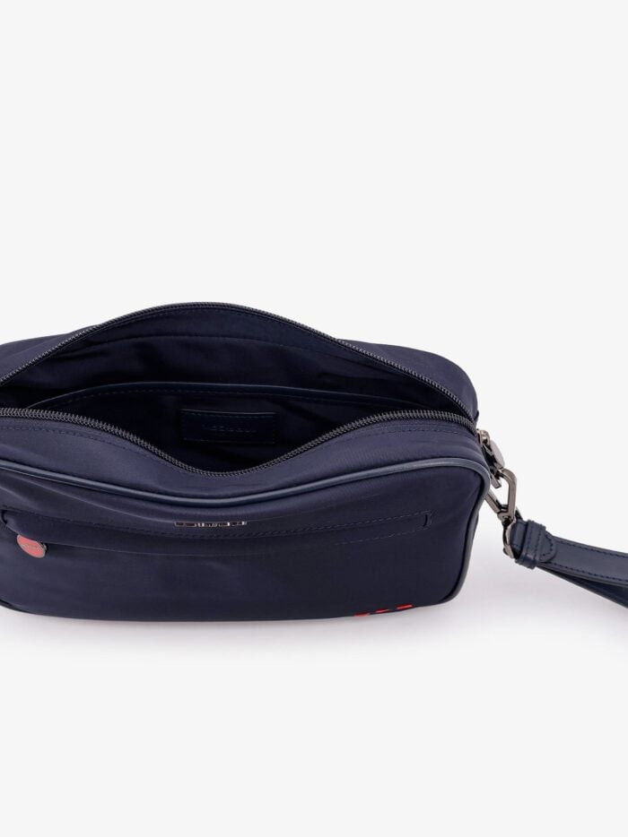KITON CIRO PAONE Nylon Clutch Bag With Iconic Logo Embroidery