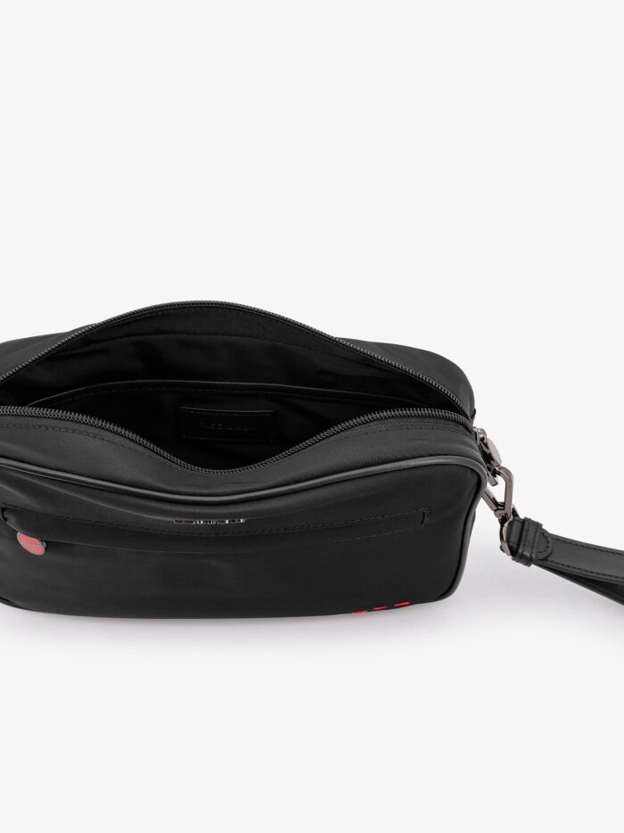 KITON CIRO PAONE Nylon Clutch Bag With Iconic Logo Embroidery