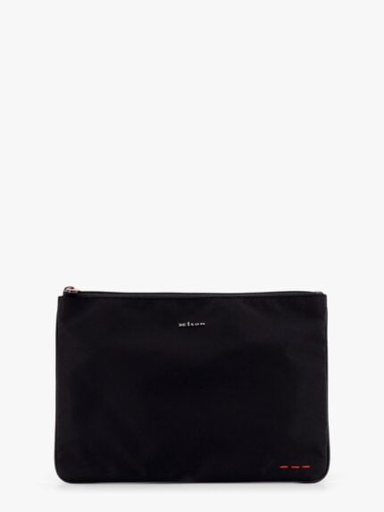 KITON CIRO PAONE Nylon Clutch With Metal Logo