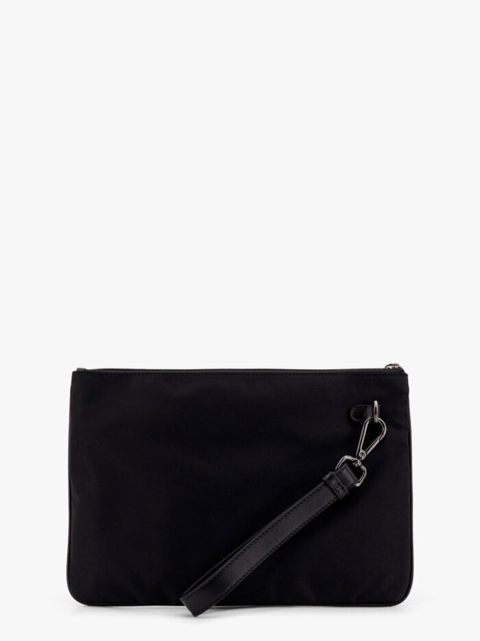 KITON CIRO PAONE Nylon Clutch With Metal Logo