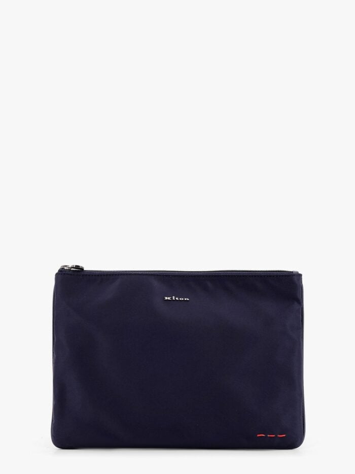 KITON CIRO PAONE Nylon Clutch With Metal Logo