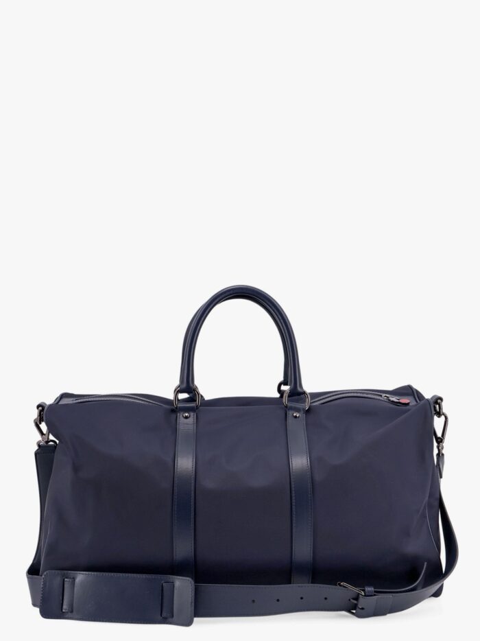 KITON CIRO PAONE Nylon Duffel Bag With Leather Inserts