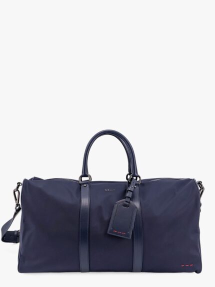 KITON CIRO PAONE Nylon Duffel Bag With Leather Inserts
