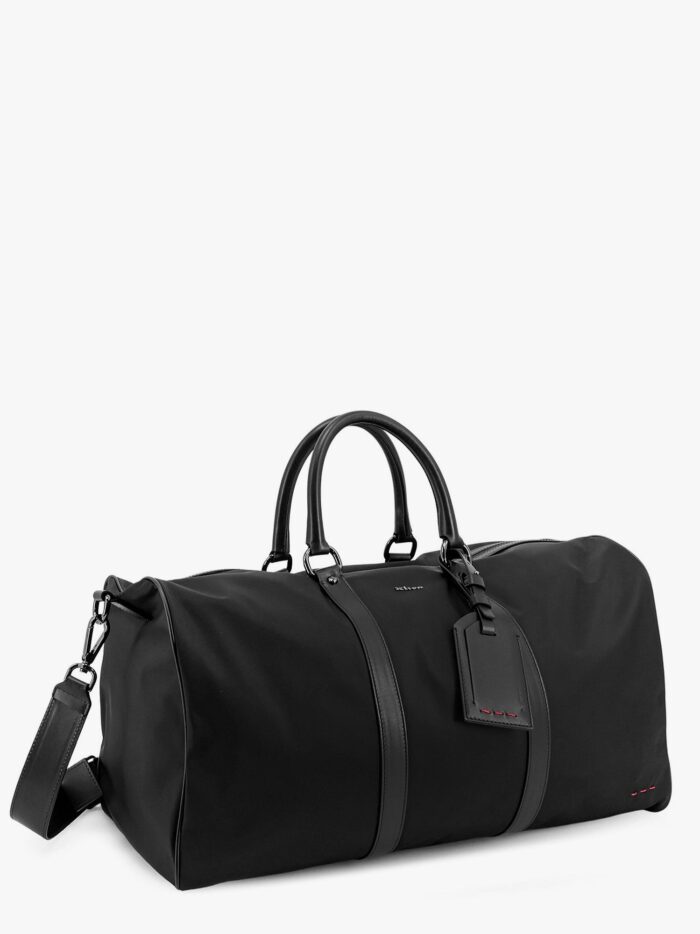 KITON CIRO PAONE Nylon Duffel Bag With Leather Inserts