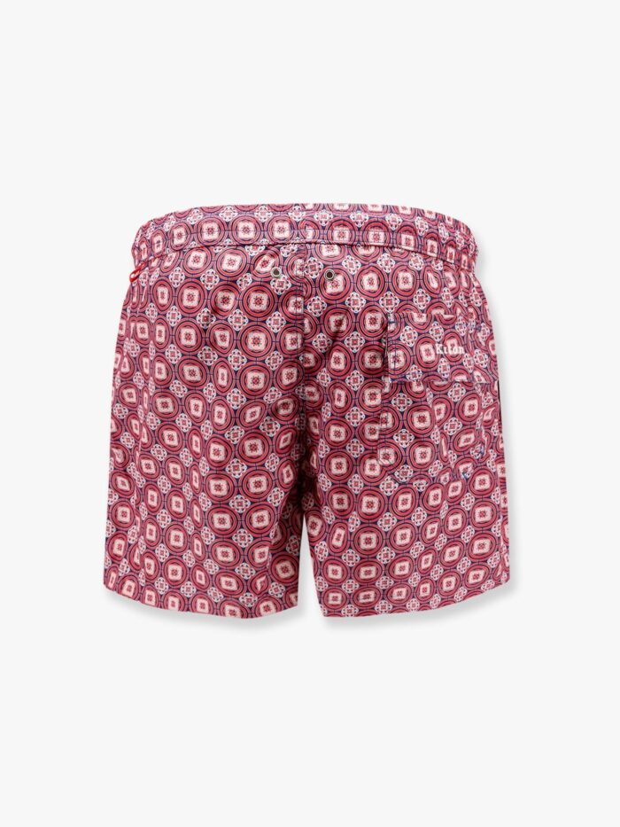 KITON CIRO PAONE Nylon Swim Trunk With All-over Maiolica Print