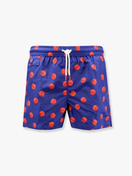 KITON CIRO PAONE Nylon Swim Trunk With All-over Print