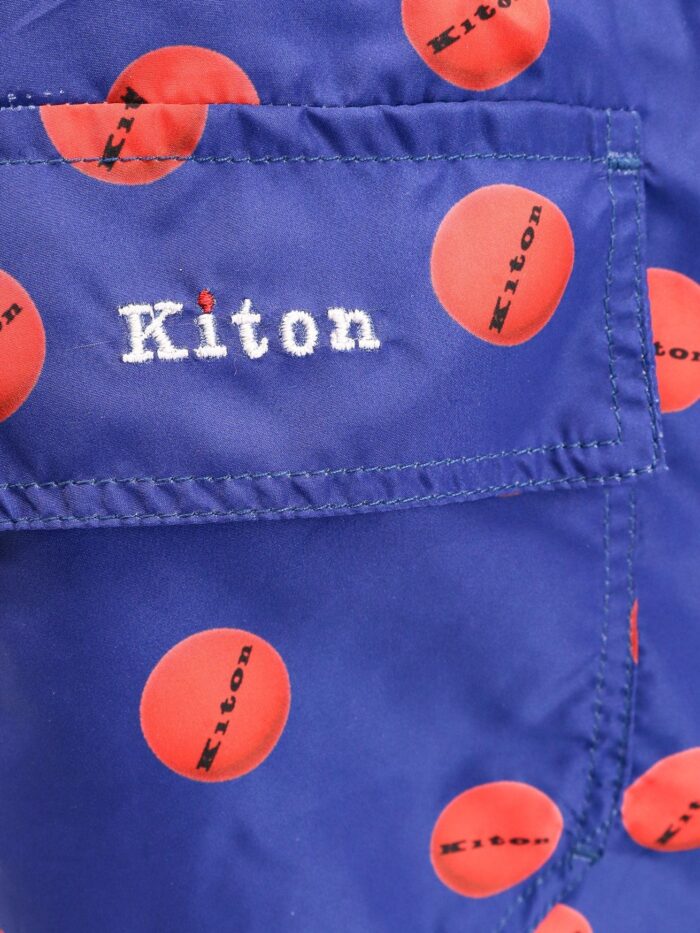 KITON CIRO PAONE Nylon Swim Trunk With All-over Print