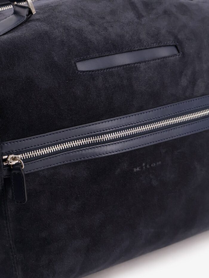 KITON CIRO PAONE Suede Weekend Travel Bag
