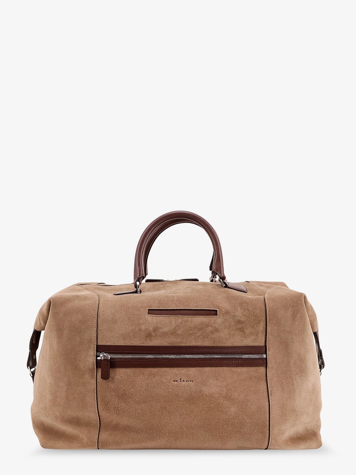 KITON CIRO PAONE Suede Weekend Travel Bag