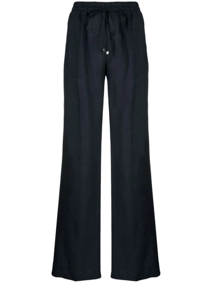 KITON High Waist Wide Leg Trousers