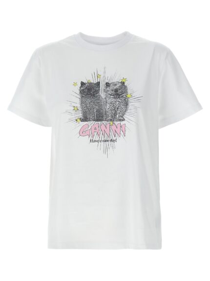 GANNI 'Kittens' T-shirt