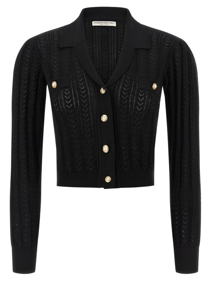 alessandra rich knit cardigan ALESSANDRA RICH Knit Cardigan
