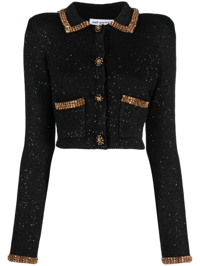 Knit Gold Diamante Cardigan